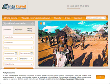Tablet Screenshot of mantatravel.pl
